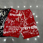 MIXED EMOTION All‑Over Print Casual Shorts