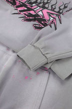 Hellstar Circle Logo Grey Hoodie