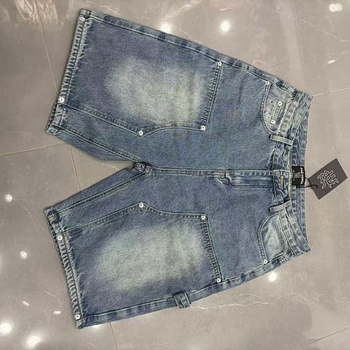 MIXED EMOTION Washed Carpenter Denim Shorts
