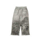 MIXED EMOTION Abstract Print Wide‑Leg Sweatpants