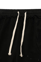MIXED EMOTION Gothic Letter Wide‑Leg Sweat Pants