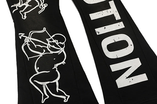 MIXED EMOTION Cupid Graphic Flare Sweatpants