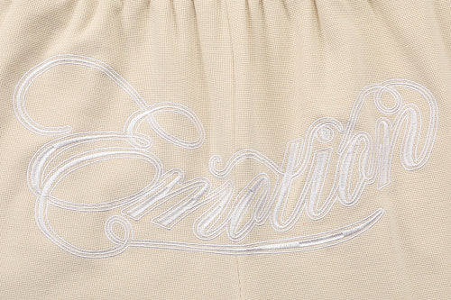 MIXED EMOTION Cursive Script French Terry Shorts