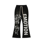 MIXED EMOTION Cupid Graphic Flare Sweatpants
