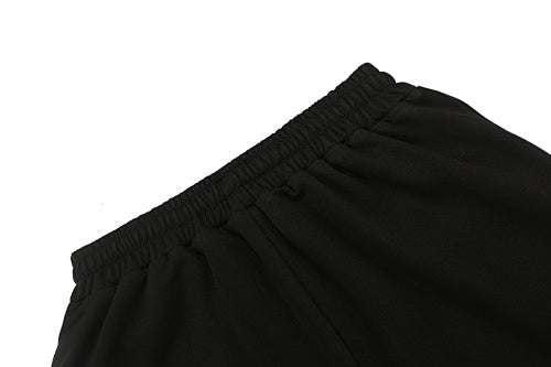 MIXED EMOTION Gothic Letter Wide‑Leg Sweat Pants