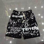 MIXED EMOTION All‑Over Print Casual Shorts