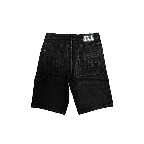 MIXED EMOTION Washed Carpenter Denim Shorts Main Image