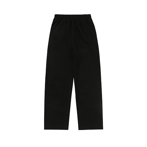 MIXED EMOTION Gothic Letter Wide‑Leg Sweat Pants