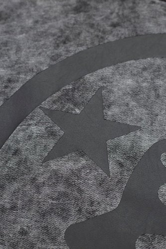 Hellstar Circle Logo Washed Grey Hoodie