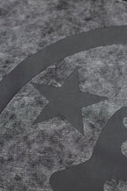 Hellstar Circle Logo Washed Grey Hoodie