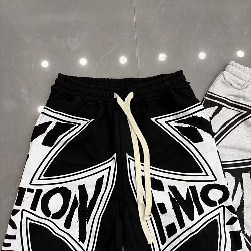 MIXED EMOTION Big Graphic Print Casual Sweat Shorts