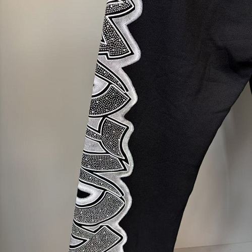 MIXED EMOTION Wing‑Pattern Side Wide‑Leg Sweatpants