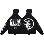 Hellstar Gabos Double‑Sided Print Black Hoodie
