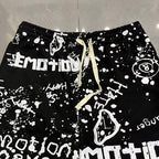 MIXED EMOTION All‑Over Print Casual Shorts