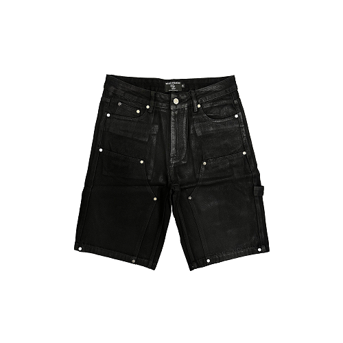 MIXED EMOTION Washed Carpenter Denim Shorts