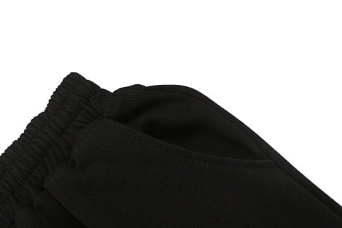 MIXED EMOTION Gothic Letter Wide‑Leg Sweat Pants