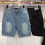 MIXED EMOTION Washed Carpenter Denim Shorts