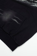 Hellstar Dragon X Logo Double‑Sided Print Black Hoodie