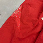 MIXED EMOTION Cross Logo Rhinestone‑Side Wide‑Leg Pants