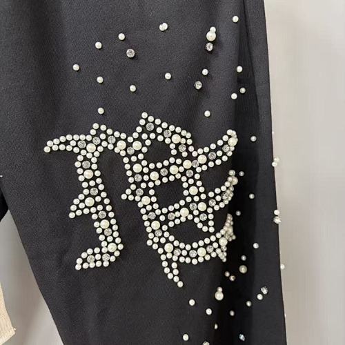 MIXED EMOTION Rhinestone Logo Wide‑Leg Sweatpants