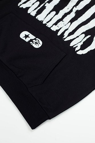 Hellstar Gabos Double‑Sided Print Black Hoodie