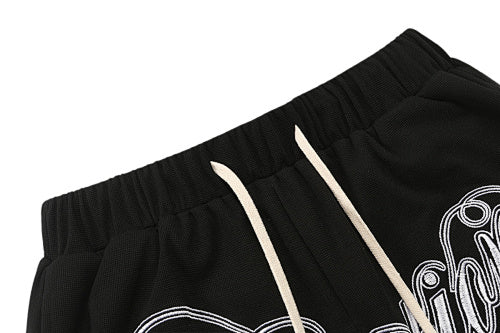 MIXED EMOTION Cursive Script French Terry Shorts