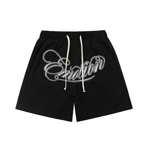 MIXED EMOTION Cursive Script French Terry Shorts