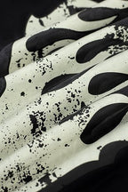 Hellstar Gothic Flame‑Face Black Hoodie
