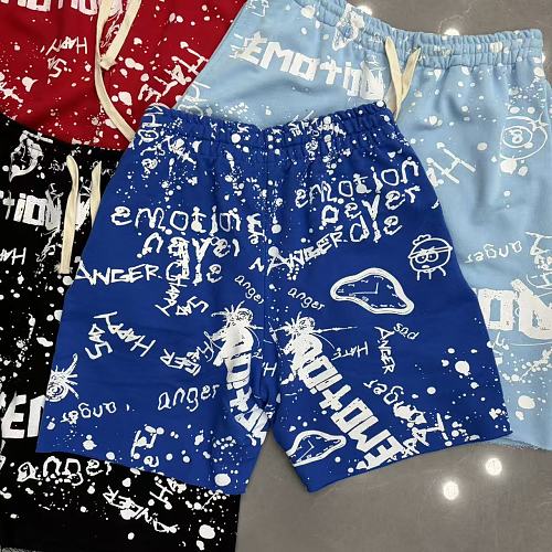 MIXED EMOTION All‑Over Print Casual Shorts