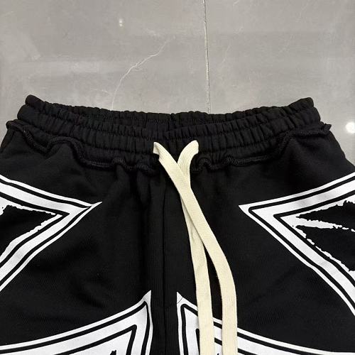 MIXED EMOTION Big Graphic Print Casual Sweat Shorts