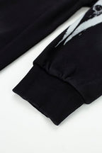 Hellstar Spider‑Web Star Graphic Black Hoodie