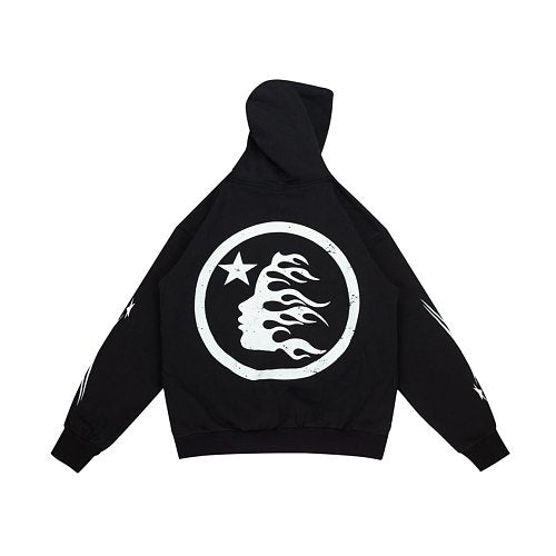 Hellstar Gabos Double‑Sided Print Black Hoodie