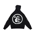 Hellstar Gabos Double‑Sided Print Black Hoodie
