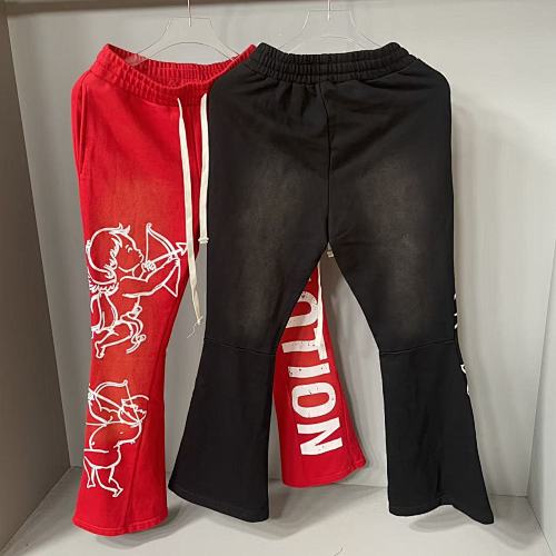 MIXED EMOTION Cupid Graphic Flare Sweatpants