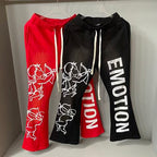 MIXED EMOTION Cupid Graphic Flare Sweatpants