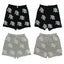 MIXED EMOTION All‑Over Rhinestone Logo French Terry Shorts
