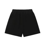 MIXED EMOTION Rhinestone Gothic Letter French Terry Shorts