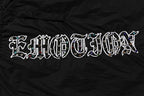MIXED EMOTION Side‑Striped Rhinestone Logo Nylon Shorts