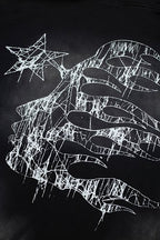 Hellstar Spider‑Web Star Graphic Black Hoodie