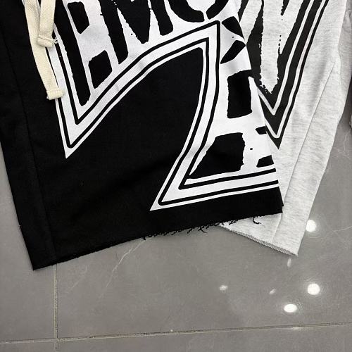 MIXED EMOTION Big Graphic Print Casual Sweat Shorts