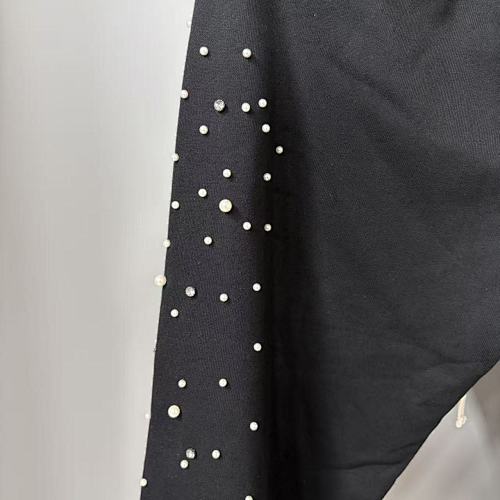MIXED EMOTION Rhinestone Logo Wide‑Leg Sweatpants