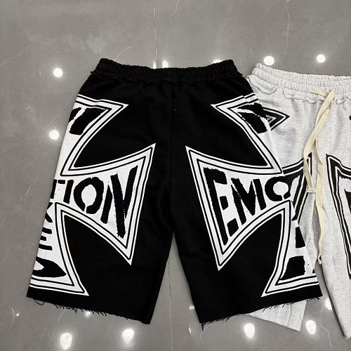 MIXED EMOTION Big Graphic Print Casual Sweat Shorts
