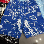 MIXED EMOTION All‑Over Print Casual Shorts