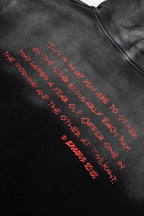 Hellstar Lamb Graphic Black‑Faded Hoodie