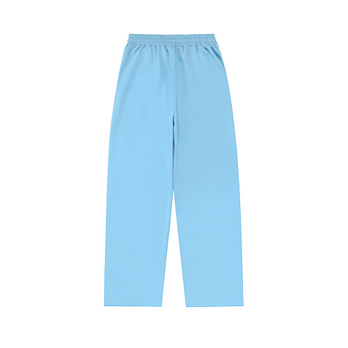 MIXED EMOTION Gothic Letter Wide‑Leg Sweat Pants