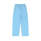 MIXED EMOTION Gothic Letter Wide‑Leg Sweat Pants