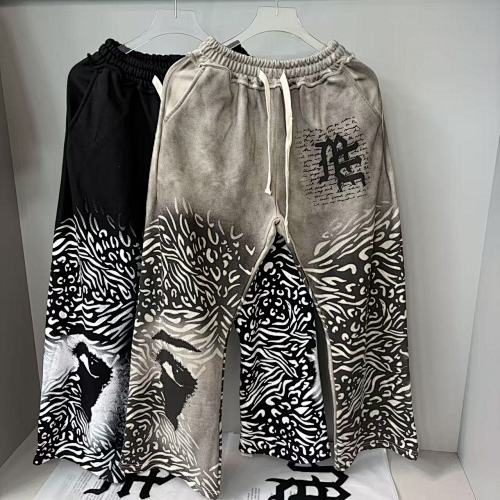 MIXED EMOTION Abstract Print Wide‑Leg Sweatpants