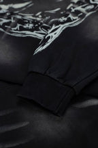 Hellstar Dragon X Logo Double‑Sided Print Black Hoodie