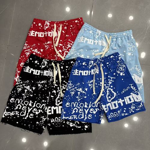 MIXED EMOTION All‑Over Print Casual Shorts Hover Image