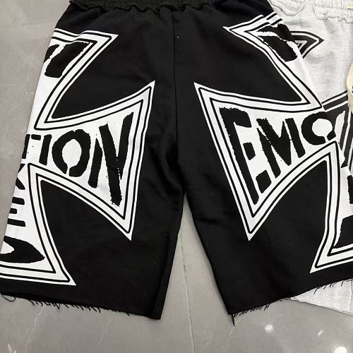 MIXED EMOTION Big Graphic Print Casual Sweat Shorts